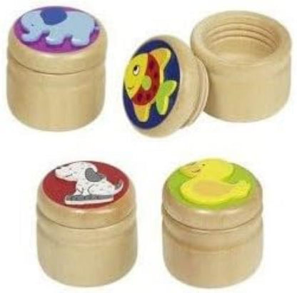 Goki 60915 Milk Teeth Box, Elephant, Duck, Fish, Dog, Mixed