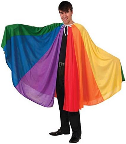 Bristol Novelty Forum Novelties 74250 Rainbow Cape (One Size