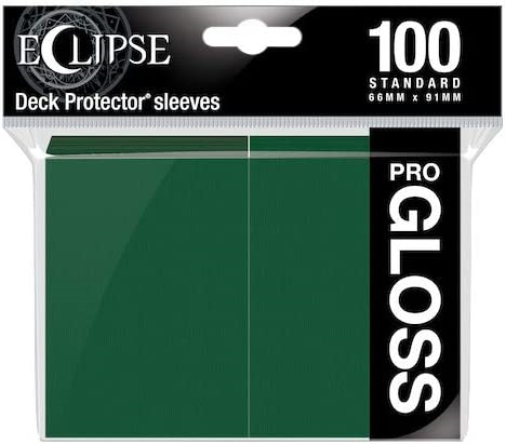 Ultra Pro E-15605 Eclipse Gloss Standard Sleeves (100 Pack) -Forest Green