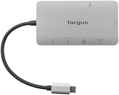 Targus USB-C Alt Mode Single Video 4K HDMI/VGA Adapter, Ethernet, 2 x USB-A with 100W Power Delivery Pass-Thru (DOCK419EUZ