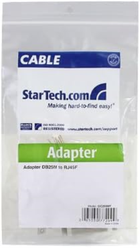 StarTech.com DB25 RJ45 - Adaptateur modulaire DB25 vers RJ45 - Adaptateur série - M/F (GC258MF
