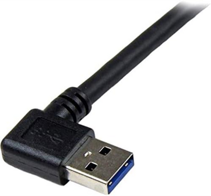 StarTech.com USB3SAB1MRA 1 m Black SuperSpeed USB 3.0 Cable, Right Angle A to B, 3 ft USB 3 Cable, Right Angle USB 3.0 A (M) to USB 3.0 B (M