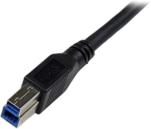 StarTech.com USB3SAB1MRA 1 m Black SuperSpeed USB 3.0 Cable, Right Angle A to B, 3 ft USB 3 Cable, Right Angle USB 3.0 A (M) to USB 3.0 B (M