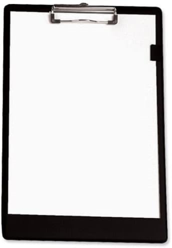 Q-Connect PVC Single Clipboard Foolscap Black KF01296