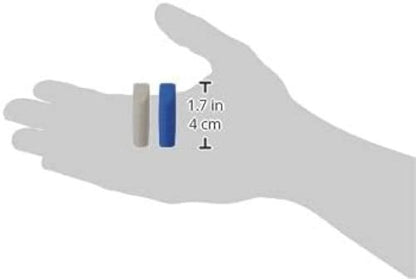 Faber-Castell Eraser Cap 2001 Twin Pack (2 pieces = 1 bag) red/grey or blue/grey assorted