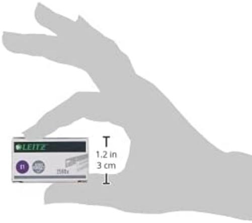 Leitz 55680000 E1 Staples for Electric Staplers, 2500 Staples, Extra Strong Steel, 4 mm, 10 Sheet Capacity
