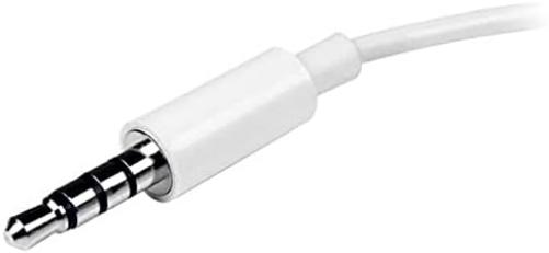 StarTech.com 4 Position Microphone and Headphone Splitter – 3.5 mm – 4 Pin / 4 Pole – Mic and Audio Combo Splitter Cable (MUYHSMFFADW