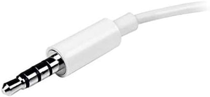 StarTech.com 4 Position Microphone and Headphone Splitter – 3.5 mm – 4 Pin / 4 Pole – Mic and Audio Combo Splitter Cable (MUYHSMFFADW