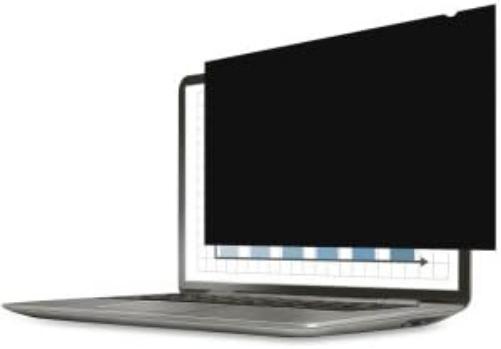 Fellowes PrivaScreen Anti Glare Black Privacy Filter & Screen Protector For Laptop, 13.3" Inches 16:9 Widescreen - Easy Attach & Removal With Quick Reveal Tabs