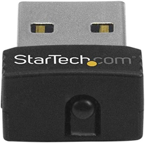 StarTech.com USB 150Mbps Mini Wireless N Network Adapter - 802.11n/g 1T1R Wi-Fi Adapter (USB150WN1X1), Black