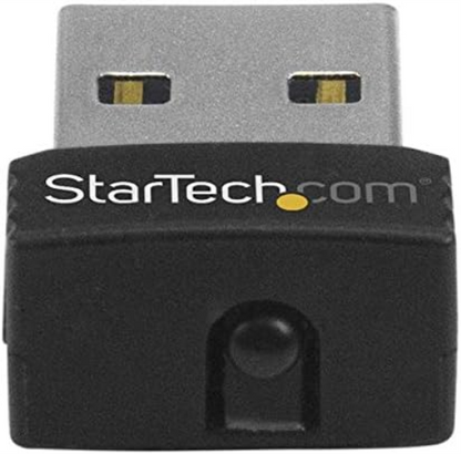 StarTech.com USB 150Mbps Mini Wireless N Network Adapter - 802.11n/g 1T1R Wi-Fi Adapter (USB150WN1X1), Black