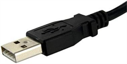 StarTech.com USBPNLAFAM2 2 ft Panel Mount USB Cable A to A F/M, Panel Mount USB Extension USB A-Female to A-Male Adapter Cable 2ft, USB-A (F) Port,Black