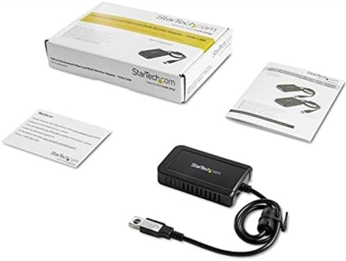 StarTech.com USB to VGA Adapter - 1920x1200 - External Video & Graphics Card - Dual Monitor Display Adapter - Supports Windows (USB2VGAE3