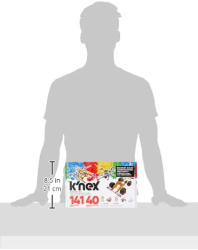 K'NEX 15210 Beginner 40 Model Building Set, Educational Toys for Boys and Girls, 141 Piece Beginners Learning Kit, Engineering for Kids, Colourful Building Construction Toys for Children Aged 5 +