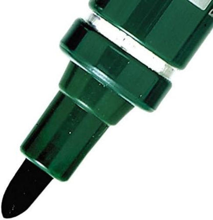 Pentel N50-D - N50 Permanent Marker Bullet Tip Green PK12