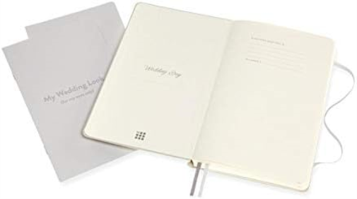 Moleskine - Wedding Journal, Theme Notebook - Hardcover Notebook for Planning and Organising your Wedding Calendar - Large Size 13 x 21 cm - 400 Pages
