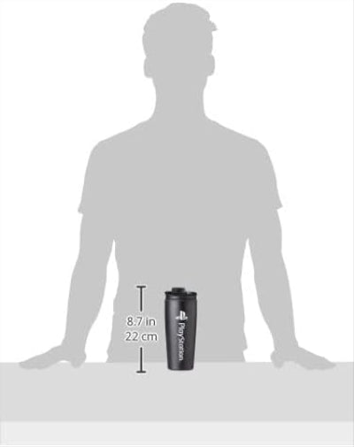 Pyramid International MTM25993 Playstation (Onyx) Metal Travel Mug, 16 oz , Black