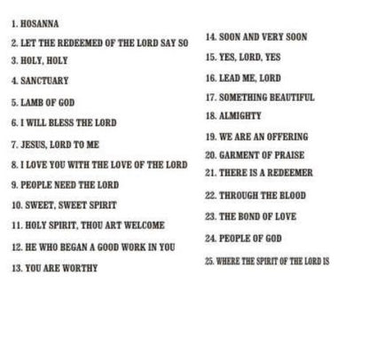 America`s 25 favourite praise & worship choruses - volume 4