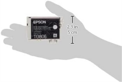 Epson Original C13T08064011 T0806 Light Magenta Ink Cart, Genuine