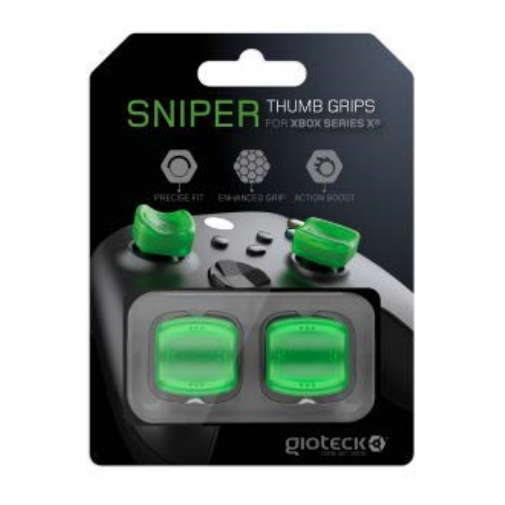 Xbox Series X - Gioteck Sniper Thumb Grips (Translucent Green)