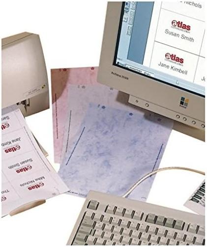 Durable BADGEMAKER Inserts 40 x 75 mm | Pack of 240 Inserts | PrinTable Name Badge Inserts | Create Professional Badges In Minutes