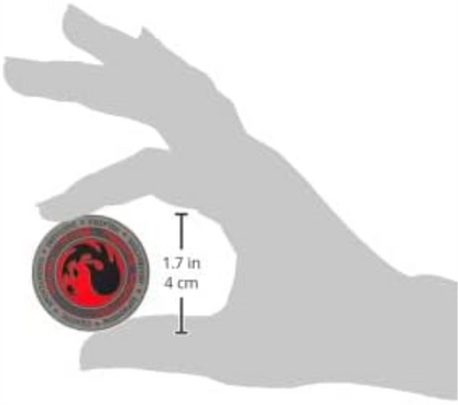 Magic the Gathering - Red Mana Crest Augmented Reality Pin