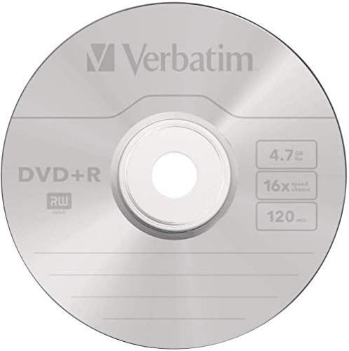 Verbatim DVD-R 16x Matt Silver 4.7GB, 25er Pack Spindel, DVD Rohlinge beschreibbar, 16-fache Brenngeschwindigkeit & Hardcoat Scratch Guard, DVD-R Rohlinge, DVD leer, Rohlinge DVD
