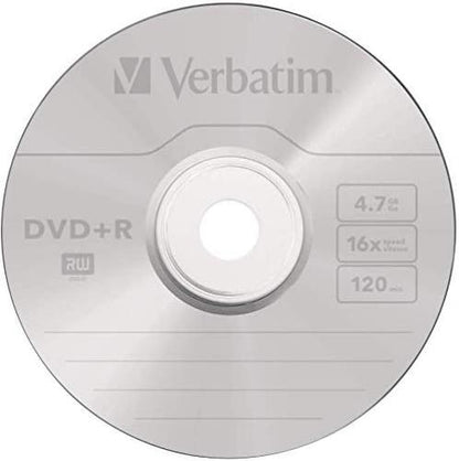 Verbatim DVD-R 16x Matt Silver 4.7GB, 25er Pack Spindel, DVD Rohlinge beschreibbar, 16-fache Brenngeschwindigkeit & Hardcoat Scratch Guard, DVD-R Rohlinge, DVD leer, Rohlinge DVD