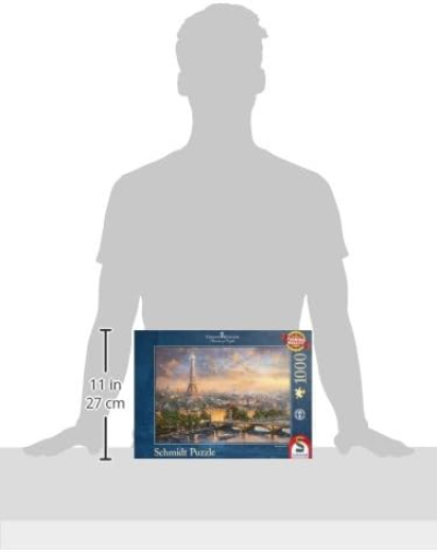 Schmidt Spiele, Thomas Kinkade: Paris, City of Love (1000pc), Puzzle, Ages 12+