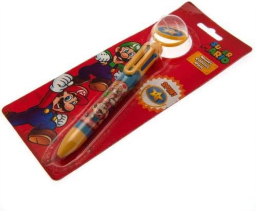 Nintendo Super Mario Multicoloured Pen (Core Burst Design) - Official Merchandise