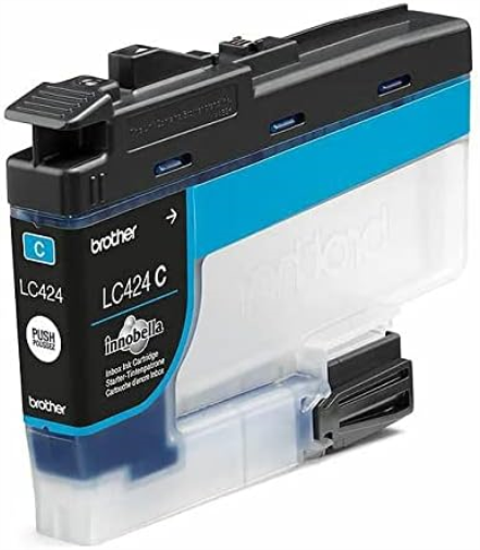 Brother LC-424C Inkjet Cartridge, Cyan, Single Pack, Standard Yield, includes 1 x Inkjet Cartridge, Brother Genuine Supplies