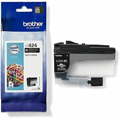 Brother LC-424BK Inkjet Cartridge, Black, Single Pack, Standard Yield, includes 1 x Inkjet Cartridge, Brother Genuine Supplies