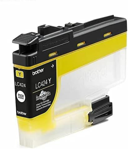 Brother LC-424Y Inkjet Cartridge, Yellow, Single Pack, Standard Yield, includes 1 x Inkjet Cartridge, Brother Genuine Supplies