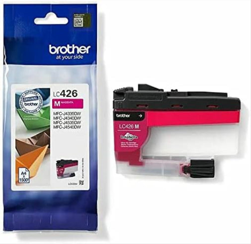 BROTHER LC-426M Inkjet Cartridge, Magenta, Single Pack, Standard Yield, includes 1 x Inkjet Cartridge, Genuine Supplies