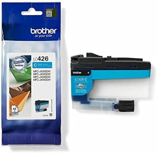 BROTHER LC-426C Inkjet Cartridge, Cyan, Single Pack, Standard Yield, includes 1 x Inkjet Cartridge, Genuine Supplies