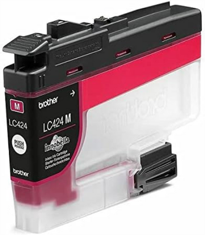 Brother LC-424M Inkjet Cartridge, Magenta, Single Pack, Standard Yield, includes 1 x Inkjet Cartridge, Brother Genuine Supplies