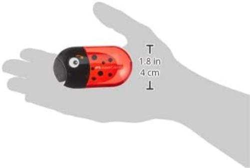 Faber-Castell LADYBUG DOUBLE HOLE SHARPENER/ERASER