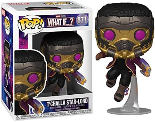 Funko POP! Marvel: Marvel - What If– T’Challa Star-Lord - Marvel What If - Collectable Vinyl Figure - Gift Idea - Official Merchandise - Toys for Kids & Adults - TV Fans - Model Figure for Collectors