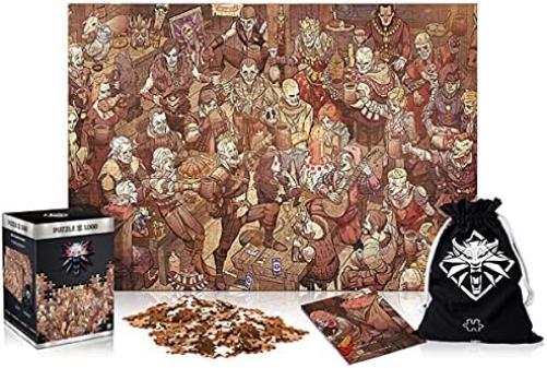 The Witcher 3: Wild Hunt Birthday | 1000 Piece Jigsaw Puzzle | includes Poster and Bag | 68 x 48 | for Adults & Kids Age 14 Years And Up | perfect for Christmas and Birthday Present | Game-Artwork