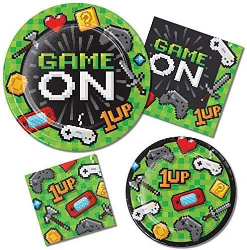 Creative Party PC336037 Video Game Party Controllers and Items Beverage Napkins-16 Pcs, Paper