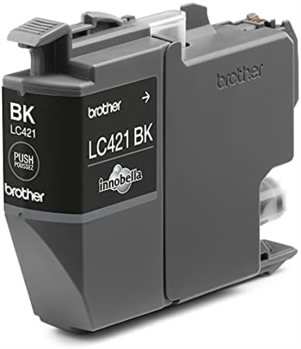 Brother LC-421BK Inkjet Cartridge, Black, Single Pack, includes 1 x Inkjet Cartridge, Brother Genuine Supplies