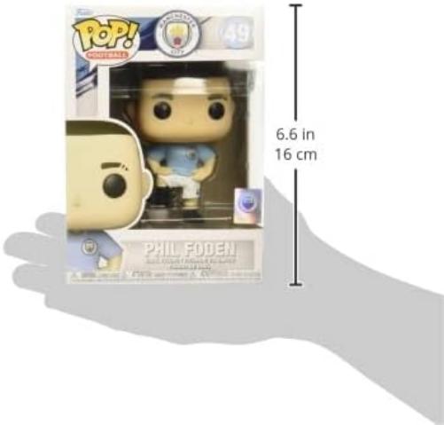 Funko POP! Football: Manchester City - Phil Foden - Manchester City FC - Collectable Vinyl Figure - Gift Idea - Official Merchandise - Toys for Kids & Adults - Sports Fans