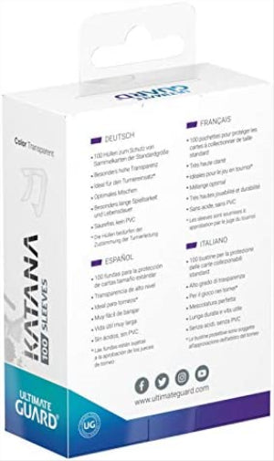 Ultimate Guard UGD010090 Kartenhüllen, Transparent