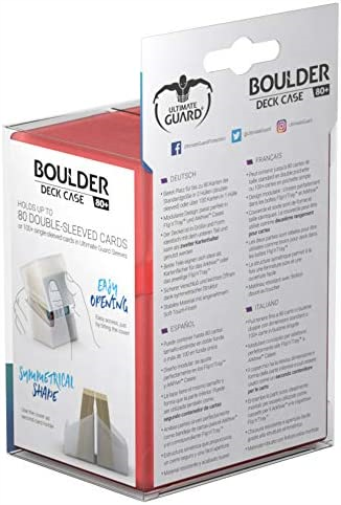 Ultimate Guard Boulder Deck Case - Caja para 80 Cartas, tamaño estándar, Color Amatista