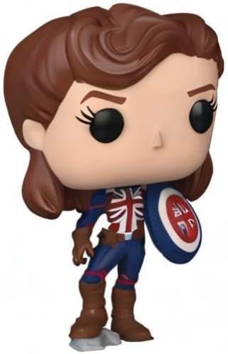 Funko POP! Marvel: Marvel - What If– Captain Carter - Marvel What If - Collectable Vinyl Figure - Gift Idea - Official Merchandise - Toys for Kids & Adults - TV Fans - Model Figure for Collectors