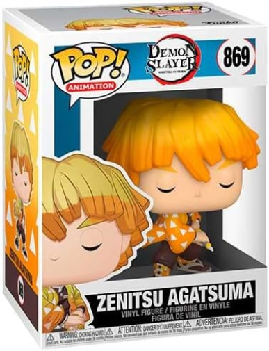POP Animation: Demon Slayer - Zenitsu Agatsuma, Multicolor, 3.75 inches
