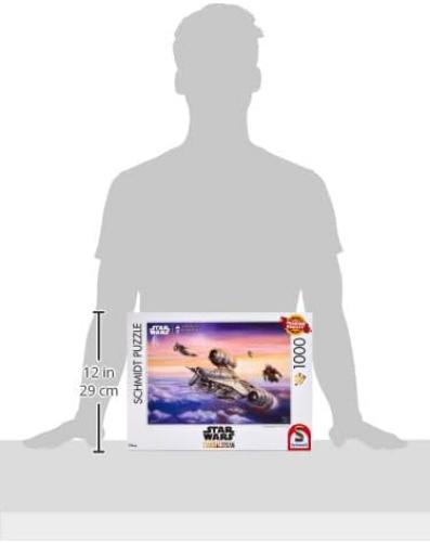 Schmidt Spiele | Thomas Kinkade: Disney Star Wars The Mandalorian - The Escort (1000pc) | Puzzle | Ages 12+