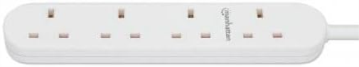 Uk Extension Lead 2M Output X4- 13A White