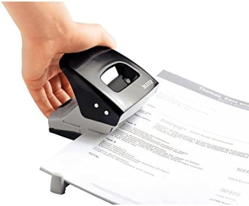 Leitz Hole Punch, 30 Sheets, Guide Bar with Format Markings, Metal, NeXXt Range, 50080095