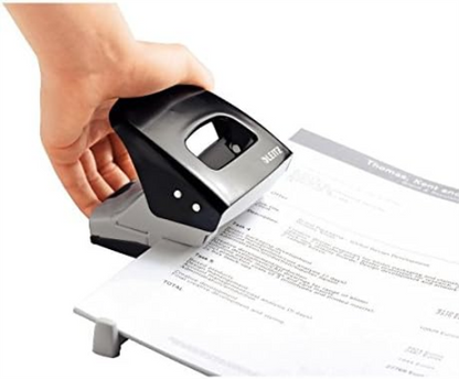 Leitz Hole Punch, 30 Sheets, Guide Bar with Format Markings, Metal, NeXXt Range, 50080095